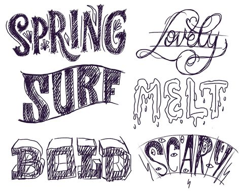 Melting Letters, Mary Kate Mcdevitt, Calligraphy Projects, Doodling Tutorial, Learn Hand Lettering, Lettering Guide, Round Robin, Hand Lettering Inspiration, Modern Lettering