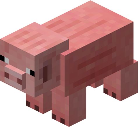 My favorite pet piggy in this game is named Snoot, so this seemed appropriate.  He is so CUTE, and my Xbox Avatar also has one as a prop. =D Minecraft Tv, Minecraft Png, Mobs Minecraft, Minecraft Pig, Pig Plushie, Pig Png, Minecraft Pictures, Minecraft Characters, Minecraft Mobs