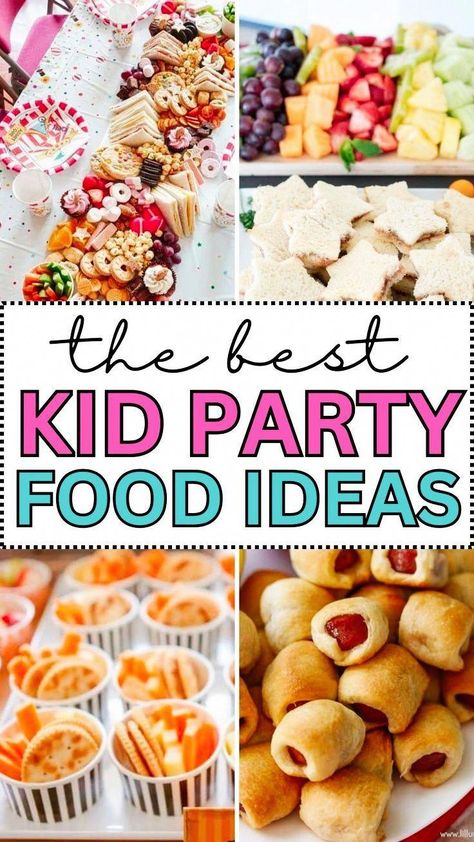 Planning a kids' birthday party? Dive into our blog post for the ultimate guide to kid-friendly party food that's sure to impress. Discover easy, fun, and delicious snacks and treats that cater to all tastes and dietary needs. Our tips on creating a dynamic party food table will help you display your treats in an engaging way that complements your party theme, ensuring a memorable and enjoyable experience for your little guests. #Herbs&EdibleFlowers Birthday Finger Food Table Ideas, Kid Party Food Ideas, Kids Potluck, Kid Party Food, Kids Birthday Food, Easy Kids Party, Party Food Easy, Finger Foods For Kids, Kids Party Snacks