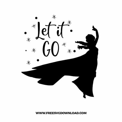 Elsa Cricut Svg, Frozen Svg Free, Frozen Cricut, Let It Go Frozen, Frozen Svg, Toddler Quotes, Frozen Free, Disney Elsa, Svg Downloads