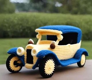 PATRONES AMIGURUMI GRATIS: PATRON GRATIS COCHE AMIGURUMI 67452 Crochet Cars, Toys Design, Knitted Toys Free Patterns, Crochet Toys Free, Crochet Car, Car Ornaments, Crochet Art, Knitted Toys, Vintage Crochet