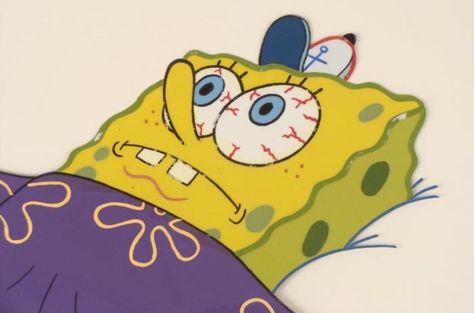 Cant Sleep Funny, Sticker Spongebob, Spongebob Frames, Meme Temp, Sleep Cartoon, Spongebob Comics, Sleep Quotes Funny, Spongebob Reaction, Text Msg