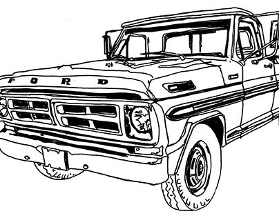 Check out new work on my @Behance profile: "Old Ford Truck" http://be.net/gallery/166312461/Old-Ford-Truck Old Truck Drawings, Old Ford Pickup Truck, Truck Drawings, Old Ford Pickups, Old Ford Truck, Cars Coloring, Design Illustration Fashion, Old Truck, Cars Coloring Pages