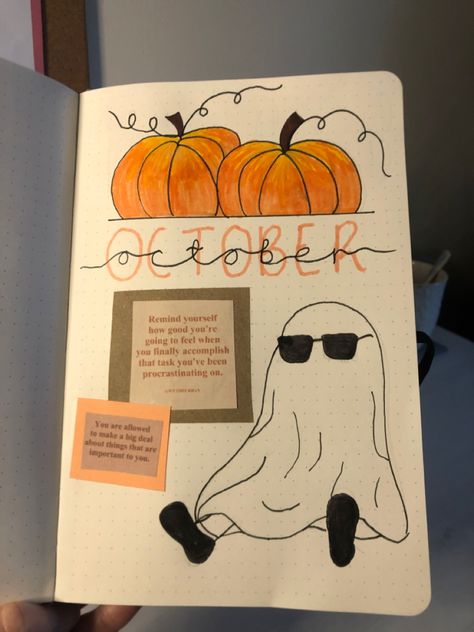 Pumpkins
Ghost
October
Journal
Cover
Inspo quotes Cover Page Notebook Ideas, October Journal Cover Page, October Bulett Journal Ideas, October Diary Ideas, Drawing Book Cover Page Ideas Aesthetic, October Page Bullet Journal, Aesthetic Note Book Ideas, October Journal Cover Ideas, October Journal Ideas Easy