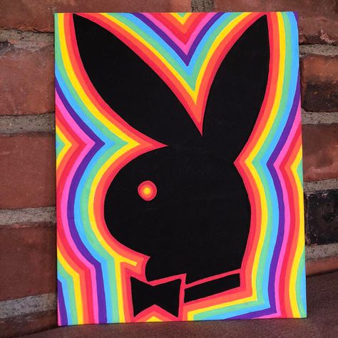 Arte Hippy, Painting On Canvas For Beginners, Retro Painting, Canvas For Beginners, Trippy Painting, Posca Art, Simple Painting, Hippie Painting, Canvas Drawing