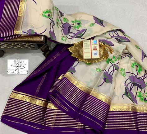 Kalamkari Designs, Saree Kuchu Designs, Pure Georgette Sarees, New Saree Designs, Mysore Silk Saree, Mysore Silk, Cutwork Blouse Designs, Blouse Design Images, Fancy Sarees Party Wear