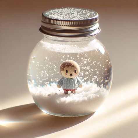 Easy snow globe craft