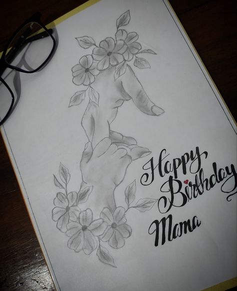 Happy birthday# Mama# Unconditional#Love#HBD What To Draw For Moms Birthday, Happy Birthday Mom Calligraphy, I Love You Mom Drawings, Happy Mothers Day Drawings Chicano, Painting For Mothers Birthday, Happy Birthday Drawings For Mom, Birthday Drawing Ideas For Mom, Chicano Mothers Day Art, Drawings For Mom Birthday