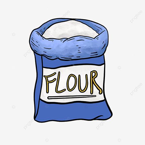 Flour Bag Drawing, Flour Drawing, Flour Image, Rose Outline Drawing, Rose Outline, Transparent Clipart, Art Clip, Glitter Slime, Drawing Bag