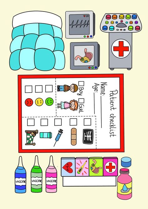 Paper Dolls Hospital, Kate Made Paper Doll House Printable Hospital, Hospital Paper Doll, Kate Made Paper Doll Hospital, Katemade Hospital, How To Make A Doll, Paper Hospital, Kate Made, Paper Doll Printable Templates