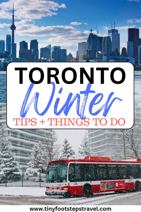 Everything you need to know about visiting Toronto in winter. Here you'll find tips, things to do, what to bring, and more. Things To Do In Toronto Canada In The Winter, Toronto Canada In Winter, Toronto Canada In November, Things To Do Toronto, Toronto To Do, Toronto Canada Winter, Toronto Canada Aesthetic, Toronto In Winter, Queen Street Toronto