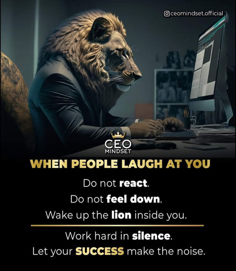 Ceo Mindset, Inspirational Smile Quotes, Millionaire Mindset Quotes, Life Advice Quotes, Buy Makeup, Work Hard In Silence, Powerful Inspirational Quotes, Self Inspirational Quotes, Beautiful Sunshine