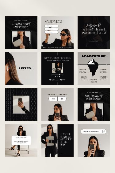 Upgrade your coaching game with modern Instagram templates from Canva. #coaching #modern #instagram #templates #elevate Media Branding Design, Coaching Brand, Instagram Design Layout, Instagram Branding Design, Instagram Feed Layout, Instagram Font, Social Media Branding Design, Coach Instagram, Instagram Template Design