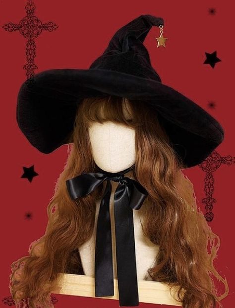 Witch Hat With Bow, Victorian Witch Aesthetic, Witch Costume Accessories, Witch Style, Itching Skin, Hallowen Costume, Hats Black, Witch Hats, Witches Hat