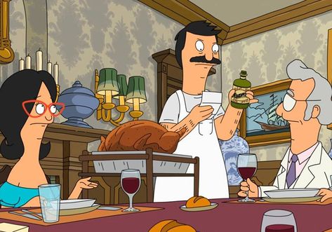 November Icons, Thanksgiving Episodes, Burgers Quotes, Bobs Burgers Quotes, Ted And Robin, Thanksgiving Classics, Bob Burgers, Korean Thanksgiving, Thanksgiving Board