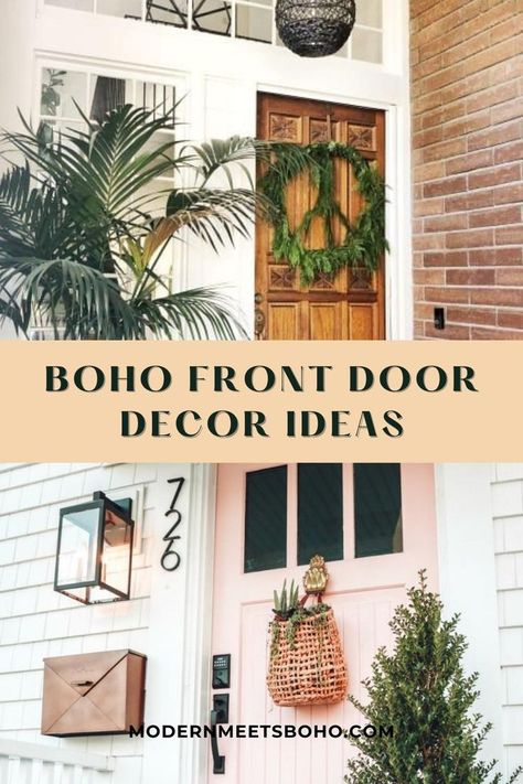 Discover the art of bohemian elegance with our curated boho front door decor ideas. Create a warm, inviting ambiance effortlessly, showcasing your unique style through simple design choices. Tap for the best boho entrance front door decor! Boho Front Door Decor, Cheap Boho Decor Ideas, Boho Decor Diy Cheap, Boho Entrance, Boho Front Door, Living Room Modern Boho, Boho Decor Diy, Boho Decor Living Room, Front Door Decor Ideas