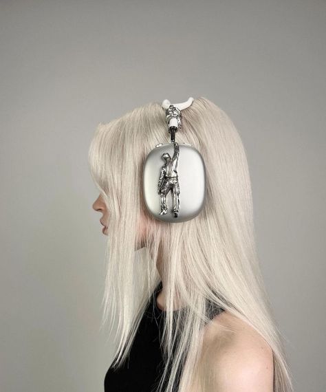 Iphone Headphones, Airpod Max, Headphones Design, Airpods Max, Futuristic Fashion, Music Album Cover, Sterling Silver Jewellery, Sterling Silver Cuff, Just Girly Things