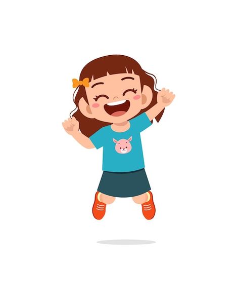 Running Illustration, Running Cartoon, Kids Running, Chores For Kids, Girl Running, Happy Kids, Feeling Happy, Cartoon Kids, Children Illustration