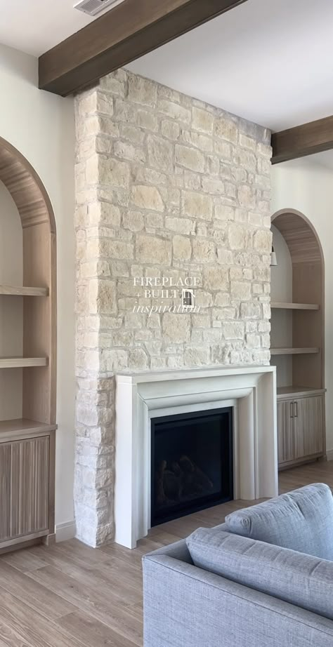 Fireplace Remodel, Home Fireplace, Fireplace Makeover, House Room, Built In Shelves, Dream House Exterior, Fireplace Design, Dream House Plans, House Inspo