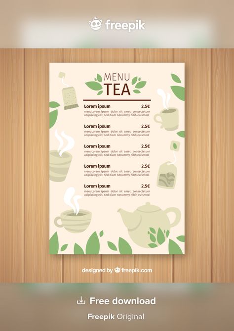 Tea Menu Design, Cafe Menu Design, Menu Card Design, Table Restaurant, Project Work, Tea Bar, Menu Card, Cafe Menu, Menu Ideas