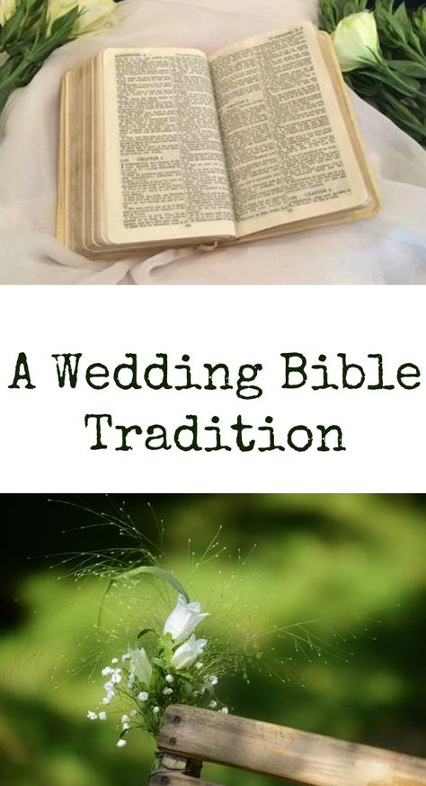 Christian Wedding Traditions, Bride Preparation, Oldest Bible, Wedding Bible, New Bible, Godly Marriage, Bible Time, Christian Wedding, Family Tradition