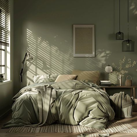 Green Bedroom Design Inspiration Bedroom Inspirations Master Cozy, Organic Modern Bedroom, Arranging Furniture, Green Bedroom Design, Home Bedroom Design, Stylish Bedroom Decor, Brown Rooms, Bedroom Design Inspiration, Serene Bedroom