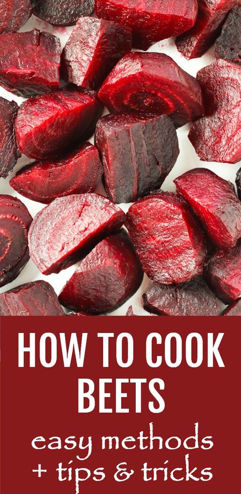 How To Cook Beetroot, Beet Recipes Healthy, How To Boil Beets, Cooking Beets, Fresh Beets, Salads Side Dishes, Beet Recipes, Red Beets, Roasted Beets