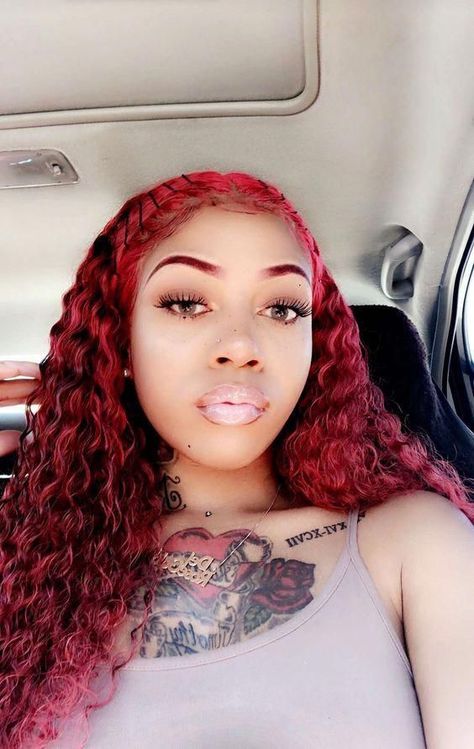 Red Eyebrows, Pinterest Baby, Red Curly Hair, Red Wigs, Curly Lace Front Wigs, Raw Hair, Hair Laid, Lace Hair, Free Hair