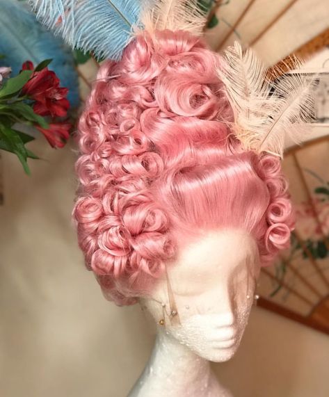 Rococo Hairstyles, High Fashion Hair, Drag Wigs, Rococo Fashion, Hollywood Hair, Hair References, Fantasy Hair, Anime Hair, Hair Reference