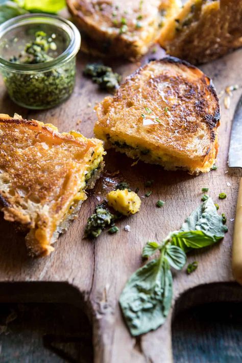 Breakfast Grilled Cheese with Soft Scrambled Eggs and Pesto | halfbakedharvest.com #breakfast #brunch #grilledcheese Breakfast Grilled Cheese, Soft Scrambled Eggs, Half Baked Harvest Recipes, Harvest Recipes, Half Baked Harvest, Savory Breakfast, Breakfast Brunch Recipes, Breakfast Dishes, Scrambled Eggs