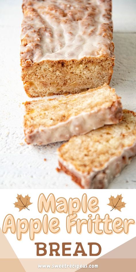 Baking Recipes Using Apples, Fall Dessert Bread Recipes, Mealy Apple Recipes, Apple Maple Bread, Fall Baking Bread, Fall Sweet Breads, Maple Baking Recipes, Fall Breads To Make, Quick Breads For Bake Sale