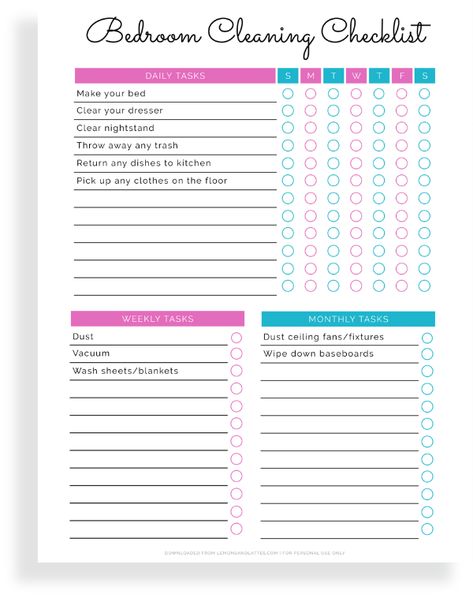 Clean Shower Drain, Cleaning Checklist Daily, Bathroom Checklist, Bedroom Cleaning Checklist, Bathroom Cleaning Checklist, Kitchen Cleaning Checklist, Bedroom Cleaning, Daily Cleaning Checklist, Monthly Cleaning