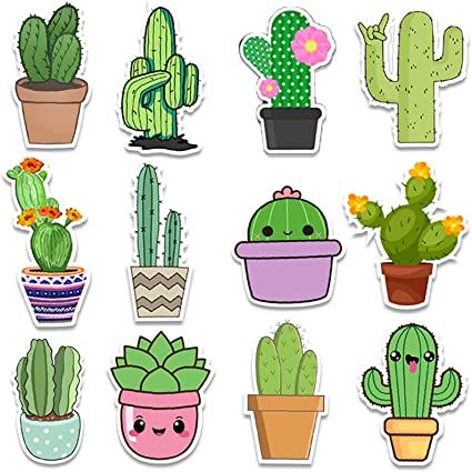 Amazon.com: Cute Cactus Stickers for Kids,Random 50 Pcs Matte Vinyl Plant Stickers for Journaling,Waterproof Vinyl Cactus Stickers Small for Laptops,Water Bottles,Skateboards,Luggage,Bicycles,Cars : Toys & Games Cactus Stickers Printable, Plant Stickers Printable, Kids Stickers Printable, Cute Plant Stickers, Plants Stickers, Stickers For Journaling, Plant Stickers, Baby Animal Drawings, Preppy Stickers