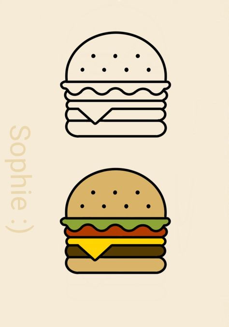 hamburger hamburgers doodle doodles drawing easy fastfood food burger cartoon animation easydoodle easydoodles easydrawing easydrawings hamburgerdoodle fastfooddoodle fooddoodle snack Hamburger Drawing Easy, Burger Cartoon Drawing, Food Drawing Simple, Burger Drawing Easy, Food Doodles Easy, Pizza Drawing Easy, Hamburger Tattoo, Burger Doodle, Hamburger Drawing