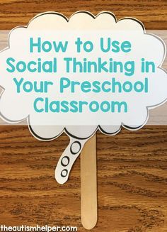 Sarah's sharing her favorite ways to use Social Thinking Creation in her preschool classroom on the blog!! From theautismhelper.com #theautismhelper We Thinkers Social Thinking Activities, We Thinkers Social Thinking, Developmental Preschool, Social Thinking Activities, Social Thinking Curriculum, Preschool Social Skills, Coping Skills Activities, Friendship Activities, Play Therapy Techniques