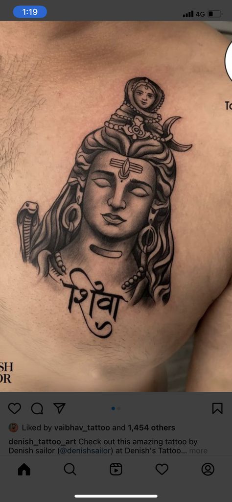 Shiv Face Tattoo, Shiva Face Tattoo Design, Shiva Chest Tattoo, Mahadev Face Tattoo, Siva Tattoo Designs, Shiv Tattoo For Men, Shiv Ji Tattoo, Shiva Tatoos, Mahadev Tattoo Designs For Men