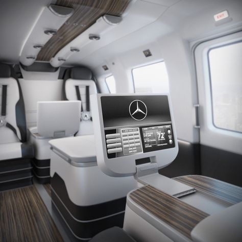 High detailed 3d model of The Mercedes-Benz Style EC145 Luxury Helicopter Interior Private Plane Interior Luxury Lifestyle, Luxury Airplane Interior, Helicopter Interior, Luxurious Airplane, Luxury Helicopter Interior, Black Helicopter Luxury, Private Jet Interior, Mb Sprinter, Luxury Helicopter