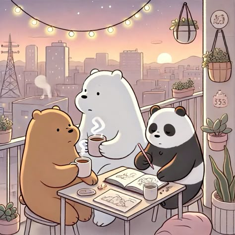 We Bear Bears Widget, Panda Bear We Bare Bears, We Bare Bears Widget, Panda We Bare Bears, Aesthetic Profile Picture Cartoon, We Are Bears, Profile Picture Cartoon, Bear Aesthetic, We Bare Bear