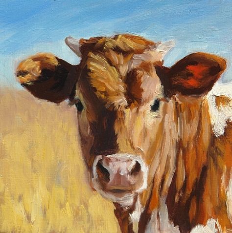 Denise Rich | OIL | Texas Longhorn Calf Farm Animal Painting, Brown Cow, Farm Art, Cow Painting, Impressionism Painting, Cow Art, My Works, Wall Art Canvas Prints, Original Fine Art