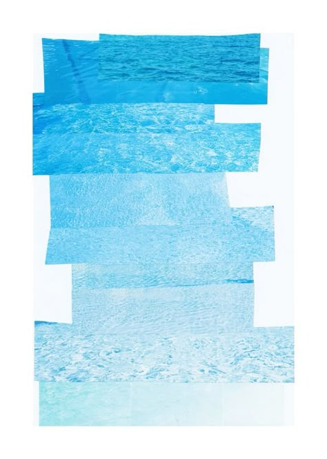 Water Collage by Natalya Lobanova | Artfully Walls Water Collage Art, Ocean Collage Art, Water Magazine, Collage On Water Conservation, Waves Collage, Water Collage, Sea Collage, Ocean Collage, Water Graphic