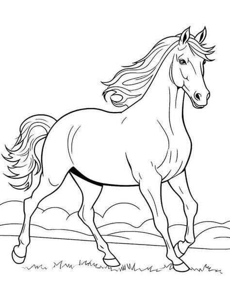 Horse Coloring Pictures, Fall Coloring Sheets Free Printable, Coloring Sheets Free Printable, Fall Coloring Sheets, Monkey Coloring Pages, Horse Coloring Books, Eagle Drawing, Horse Galloping, Free Horses