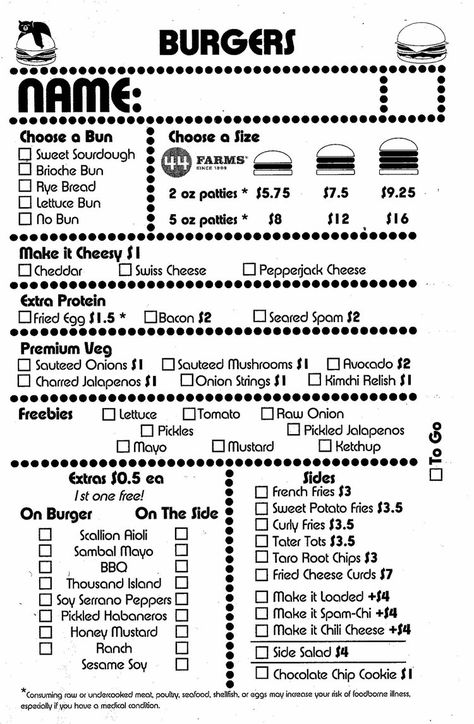 burger-chan 2.0 Menus | Burger, Hotdog, and Falafel — burger-chan Menu Design Burger, Burger Names, Onion Strings, Falafel Burgers, Falafel Sandwich, Burger Menu, Burger Press, Texas Food, Fish Sandwich