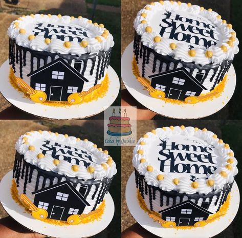 Housewarming Cake Ideas New Homes, House Warming Cake Design, House Warming Cakes Designs, New Home Cake Designs, New House Cake Ideas, Housewarming Cake Ideas, Housewarming Cakes, New Home Cake, House Warming Cake