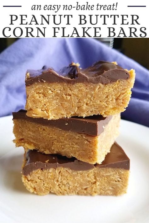 Special K Bars With Corn Flakes, Kellogs Corn Flakes Recipes, Corn Flake Dessert, Cornflake Bars Peanut Butter, Scotcharoos Recipe With Corn Flakes, Recipes Using Corn Flakes, Frosted Flakes Treats, Peanut Butter Cornflake Bars, Corn Flake Bars