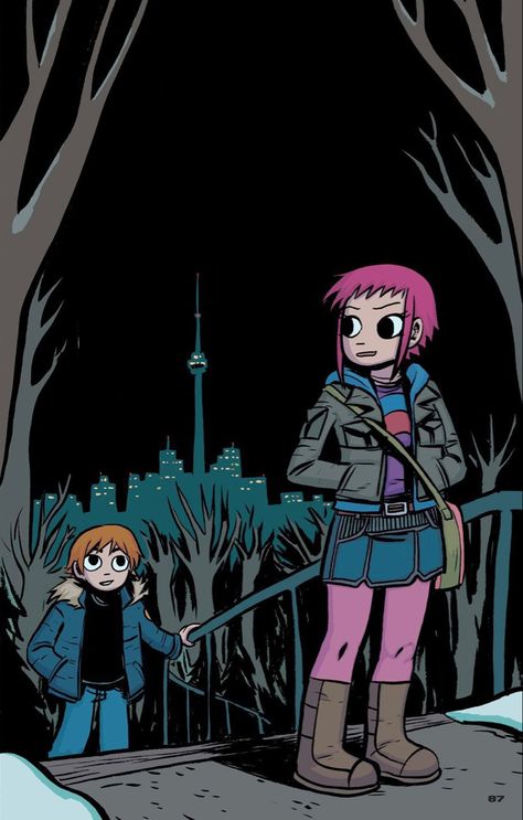 Scott Pilgrim Vs The World Art Style, Ramona Flowers Cartoon, Scott Pilgrim Vs The World Comic, Ramona Flowers Comic, Scott Pilgrim Wallpaper, Bryan Lee O Malley, Scott Pilgrim Comic, Bryan Lee, Ramona Flowers