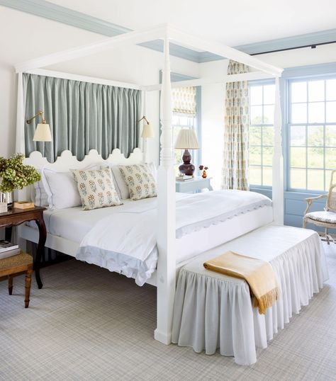 All of the products used by Sarah Bartholomew in our Kentucky Idea House. Sarah Bartholomew, Best Blue Paint Colors, Southern Living Idea House, Interior Window Trim, Timeless Bedroom, Small Bathroom Colors, Design Darling, Southern Living Homes, Blue Paint Colors