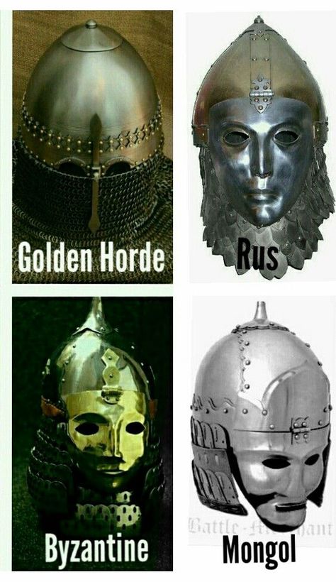 Byzantine Helmet, Mongolian Helmet, Medieval Helmet Design, Knight Helmet Design, Byzantine Armor, Soldier Helmet, Golden Horde, Helmet Concept, Medieval Helmets