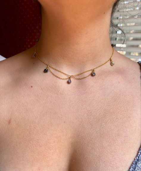 Diy Gold Chain Necklace, Diy Chain Choker Necklace, Elegant Handmade Jewelry, Elegant Choker Necklace, Wire Wrap Choker, Wire Choker, Choker Necklaces, Bead Necklace Diy, Chandelier Necklace