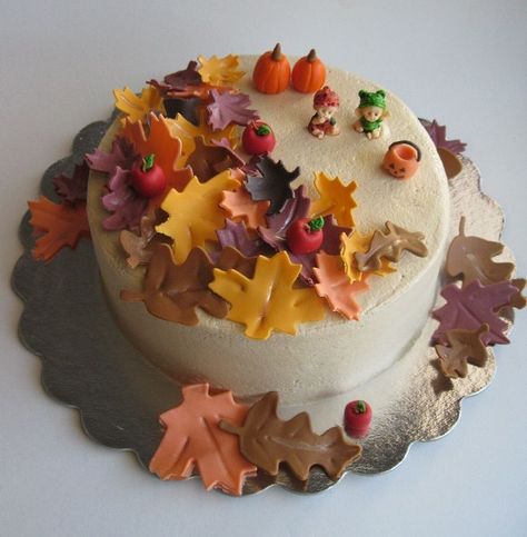 Cake autumn theme cakes decorating fall birthday fondant happy leaves decorated sheet designs themed cupcake icing choose board Fall Cakes Decorating, Cake Autumn, Hulk Birthday Cakes, Fall Birthday Cakes, Holiday Cake Decorating, Doctored Cake Mix Recipes, Sweet Potato Pound Cake, Flower Cake Design, Fall Cake Recipes