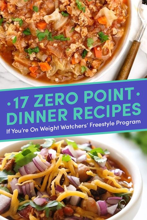 Zero Point Dinner, Weight Watchers Food Points, Weight Watchers Meals Dinner, Weight Watchers Meal Plans, Weight Watchers Recipes Desserts, Weight Watcher Dinners, Points Recipes, Carb Meals, Weight Watchers Diet